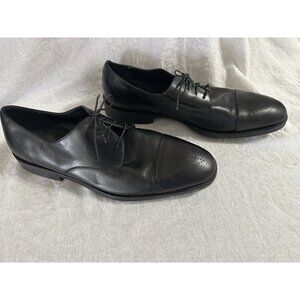 Salvatore Ferragamo Florence Men's Dress Shoes‎ Black Size 12 Italy